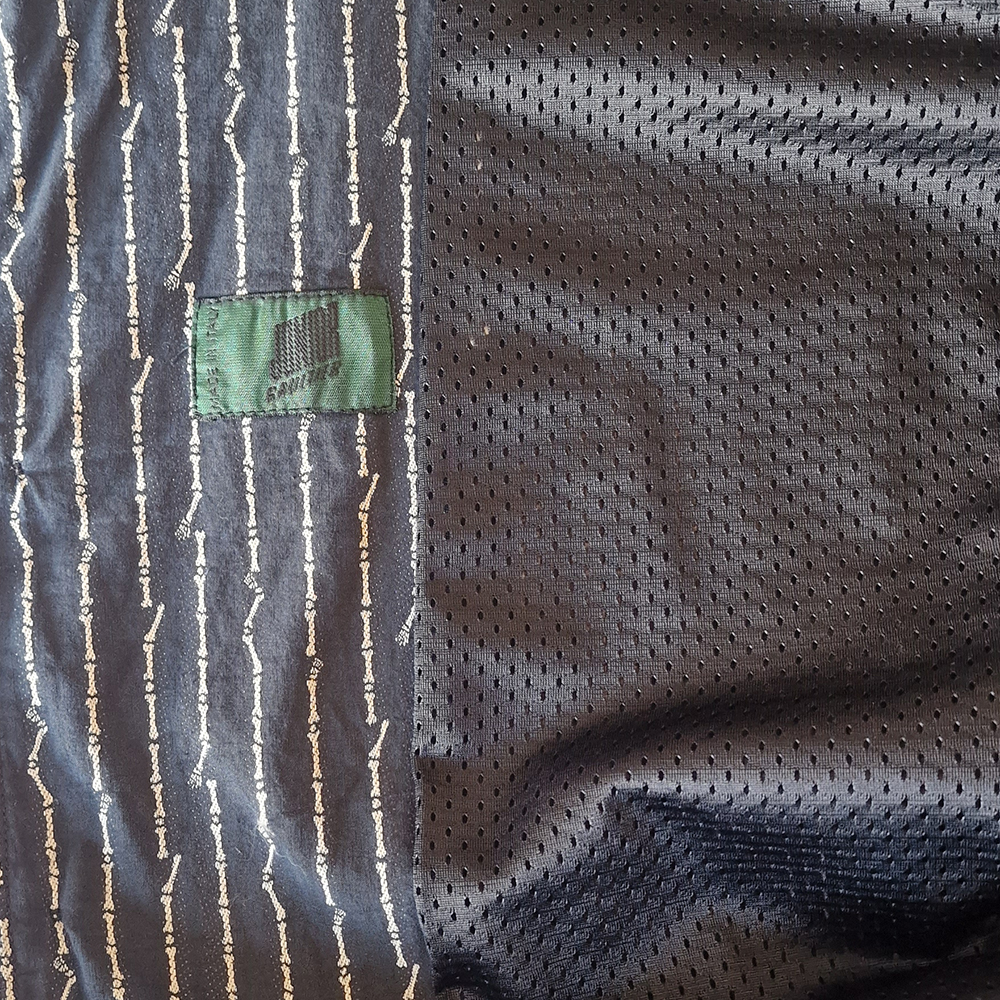A comparison between the lining and out material of Junior Gaultier jacket