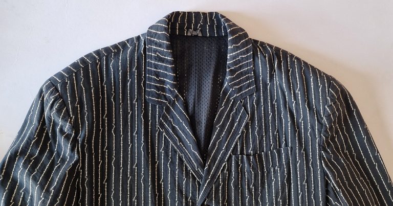 GAULTIER Junior 1980s pinstripe lab coat