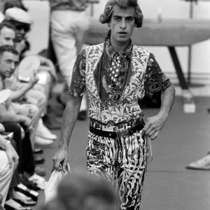 Model on Runway at Casanova at the Gym show