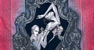 Illustration of a man tattooing woman